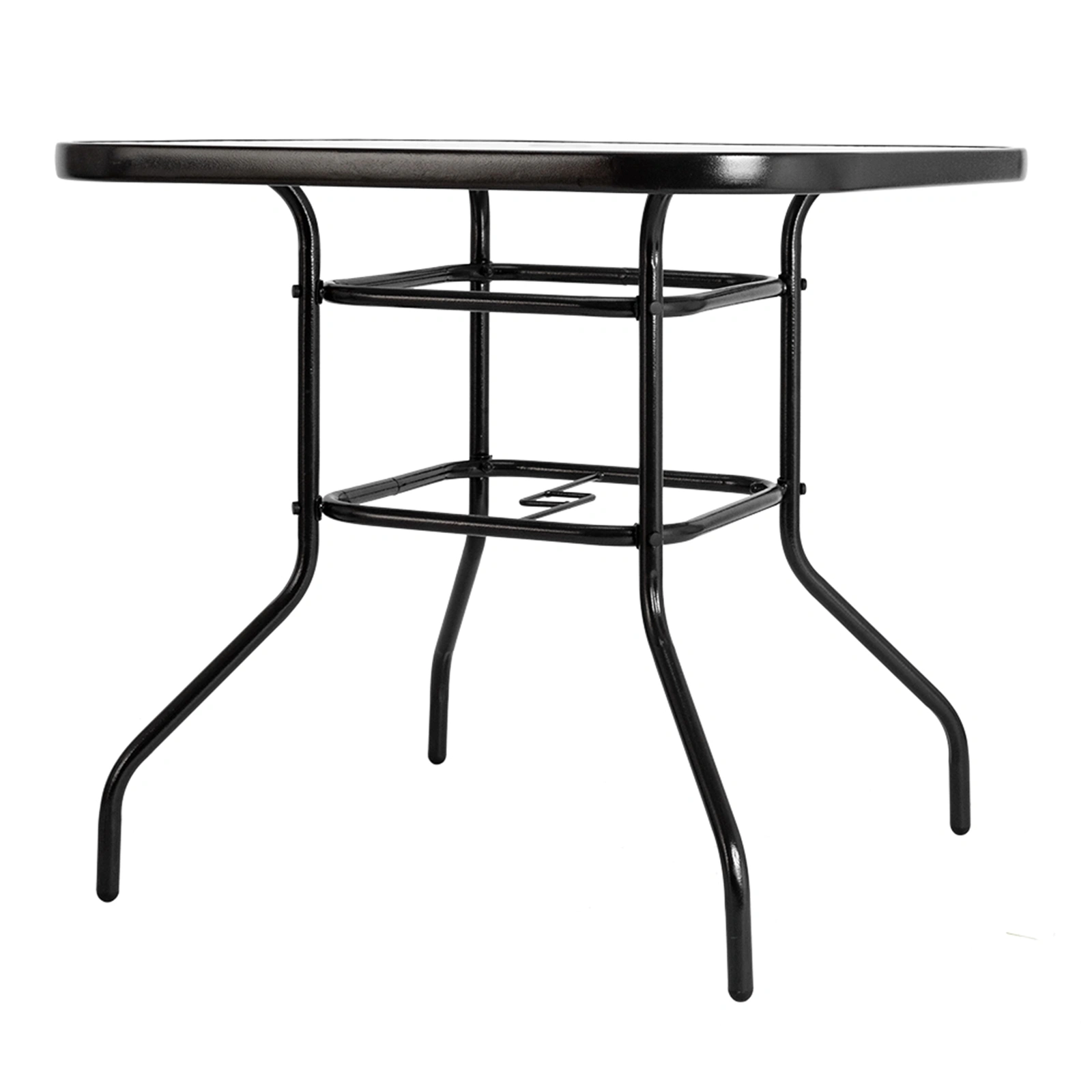 Square Outdoor Dining Table - Toughened Glass Patio Garden Table for Backyard view 3