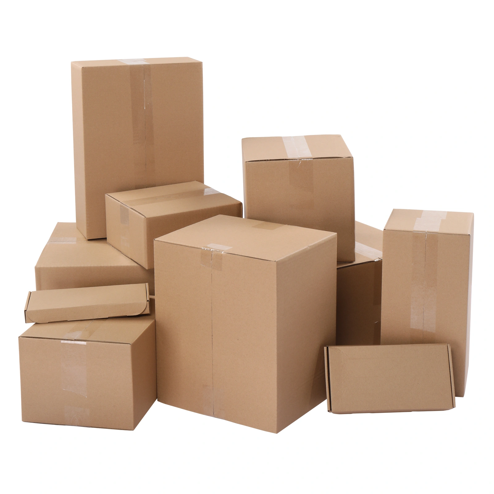50pcs Corrugated Cardboard Boxes 10x8x6 Inch Kraft Color 3mm Thick Shipping Mailer Boxes 25.4x20.3x15.2cm view 25