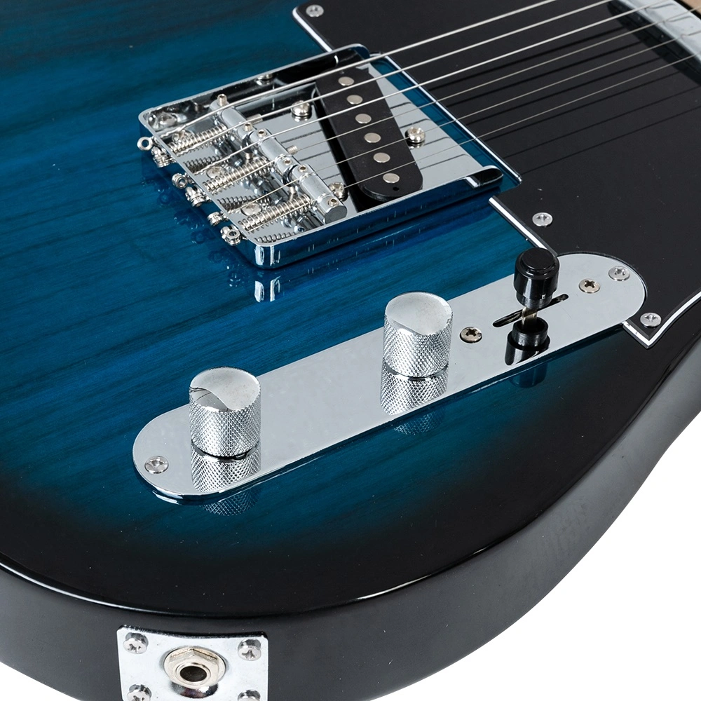 GTL Electric Guitar with Maple Fingerboard, Single Coil SS Pickup, Blue Finish view 11