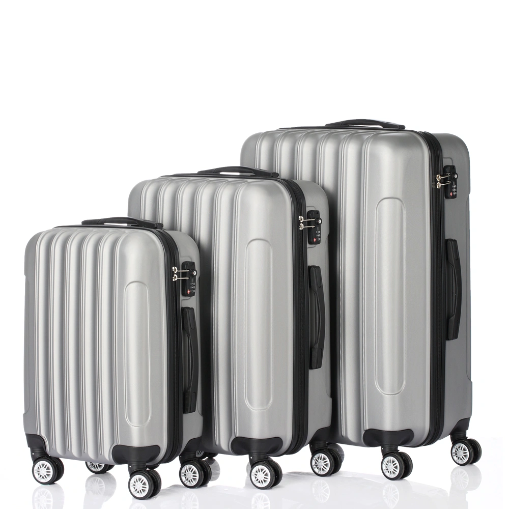 3-in-1 Large Capacity Travel Storage Suitcase, Silver Gray Multifunctional Luggage Organizer view 2