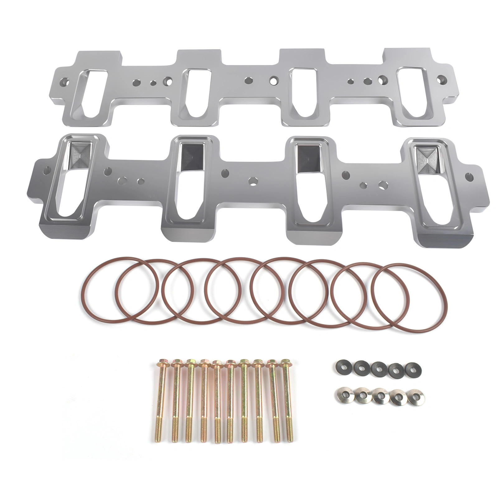 LS Cathedral Port to Rectangle Port Intake Manifold Adapters - Corvette Camaro SS Pontiac G8 GXP - 551316