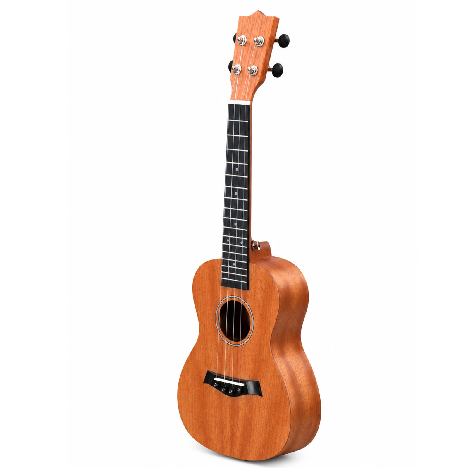 21in Mahogany Ukulele with Rosewood Fingerboard Bundle, Includes Cotton Bag, Capo, Strap, Picks, Tuner, Strings & Dust Cloth