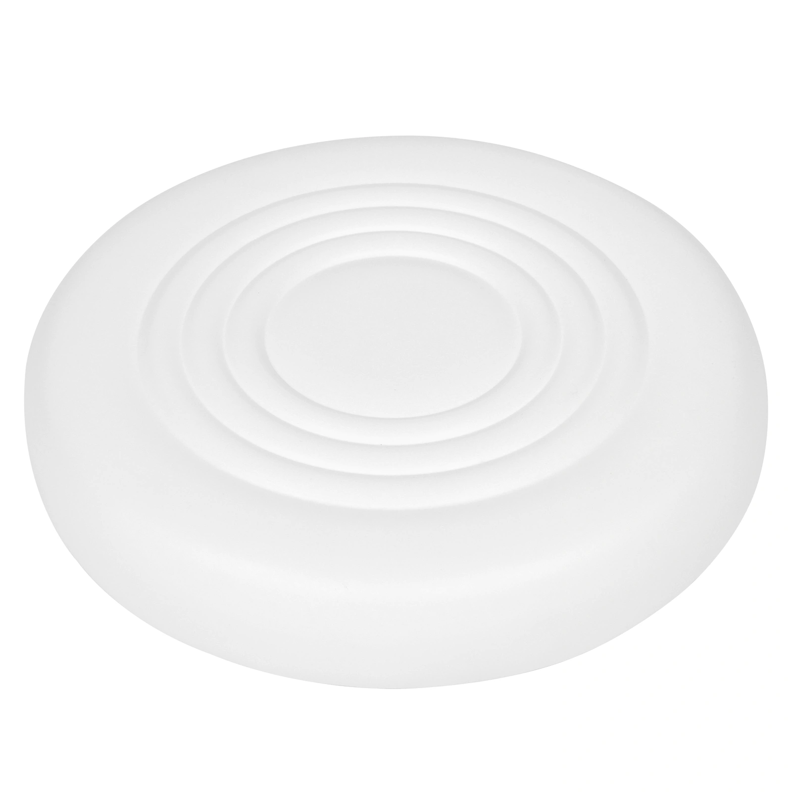 Round Stool with Lines Design - Modern Rotation Bar Stool, White view 11
