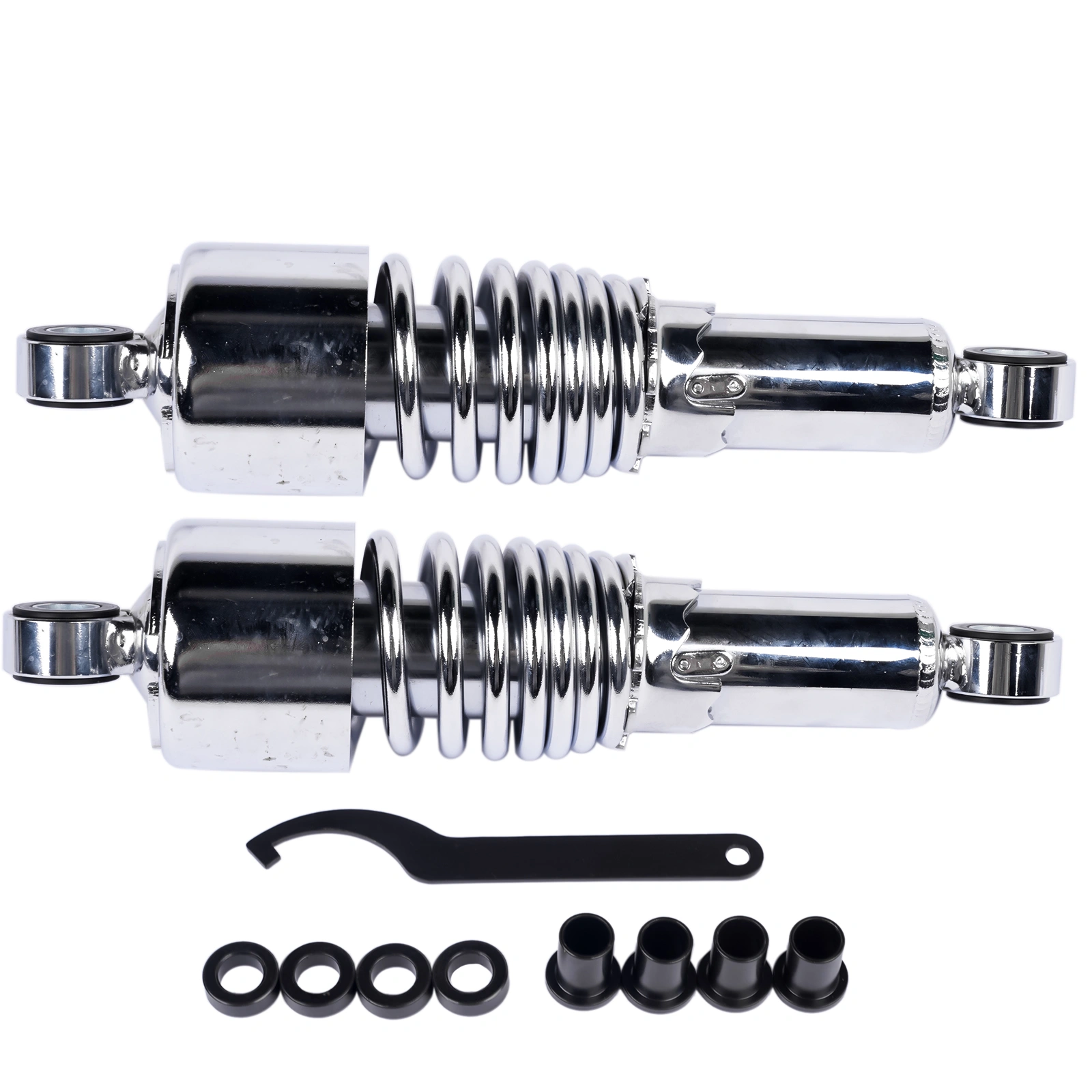 5" Chrome Rear Shock Absorbers for Harley Davidson Road King Street Glide Electra Glide FLT Dyna 1991-2016 Sportster 1988-2003 Lowering