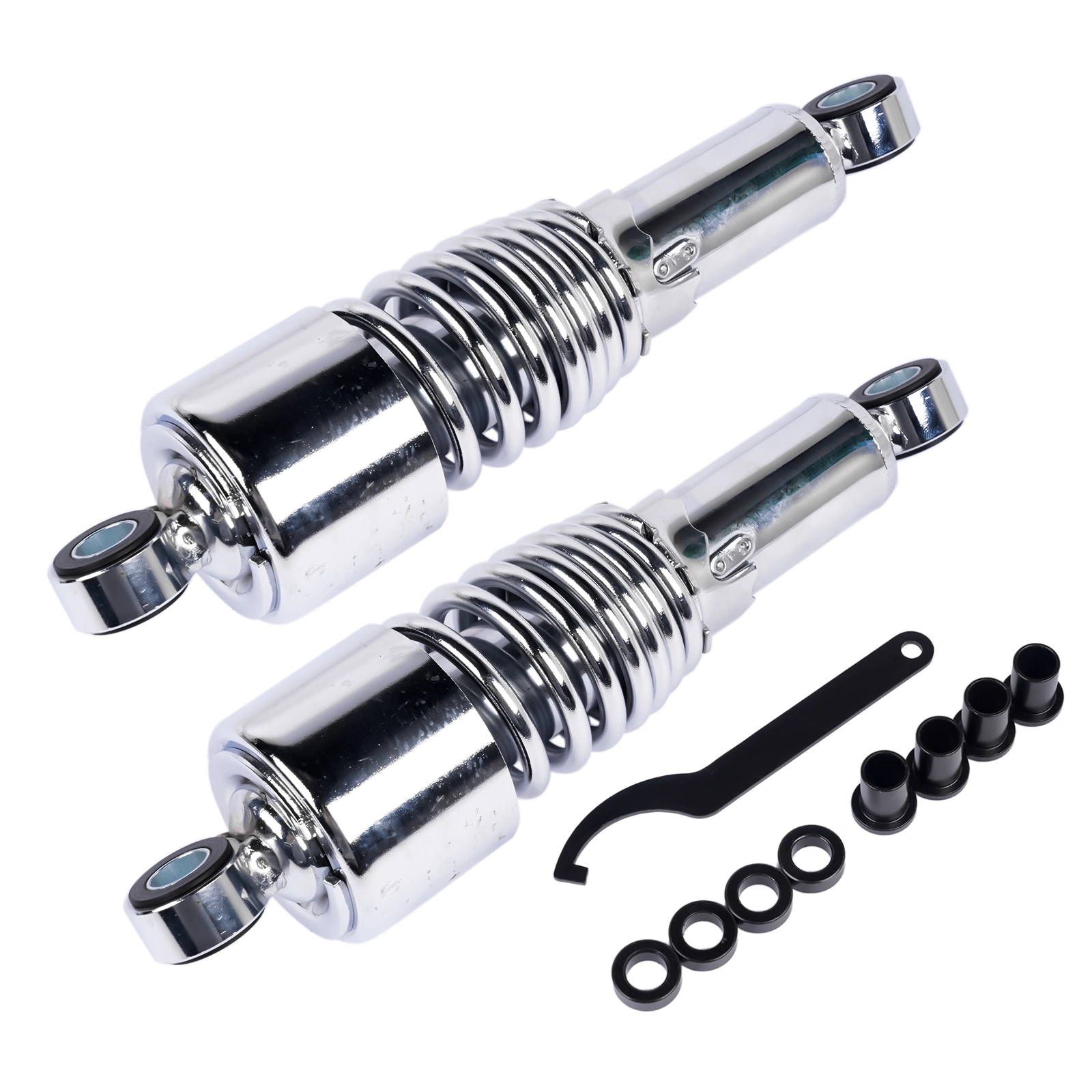 5" Chrome Rear Shock Absorbers for Harley Davidson Road King Street Glide Electra Glide FLT Dyna 1991-2016 Sportster 1988-2003 Lowering view 2