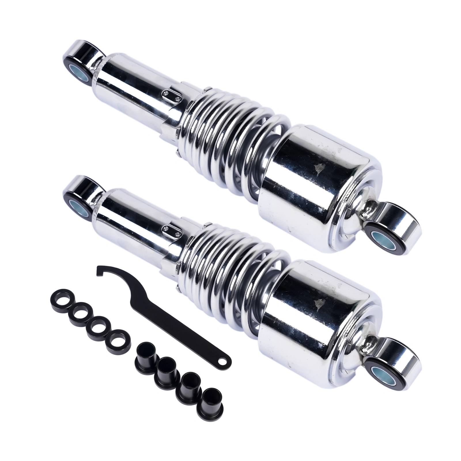 5" Chrome Rear Shock Absorbers for Harley Davidson Road King Street Glide Electra Glide FLT Dyna 1991-2016 Sportster 1988-2003 Lowering view 5