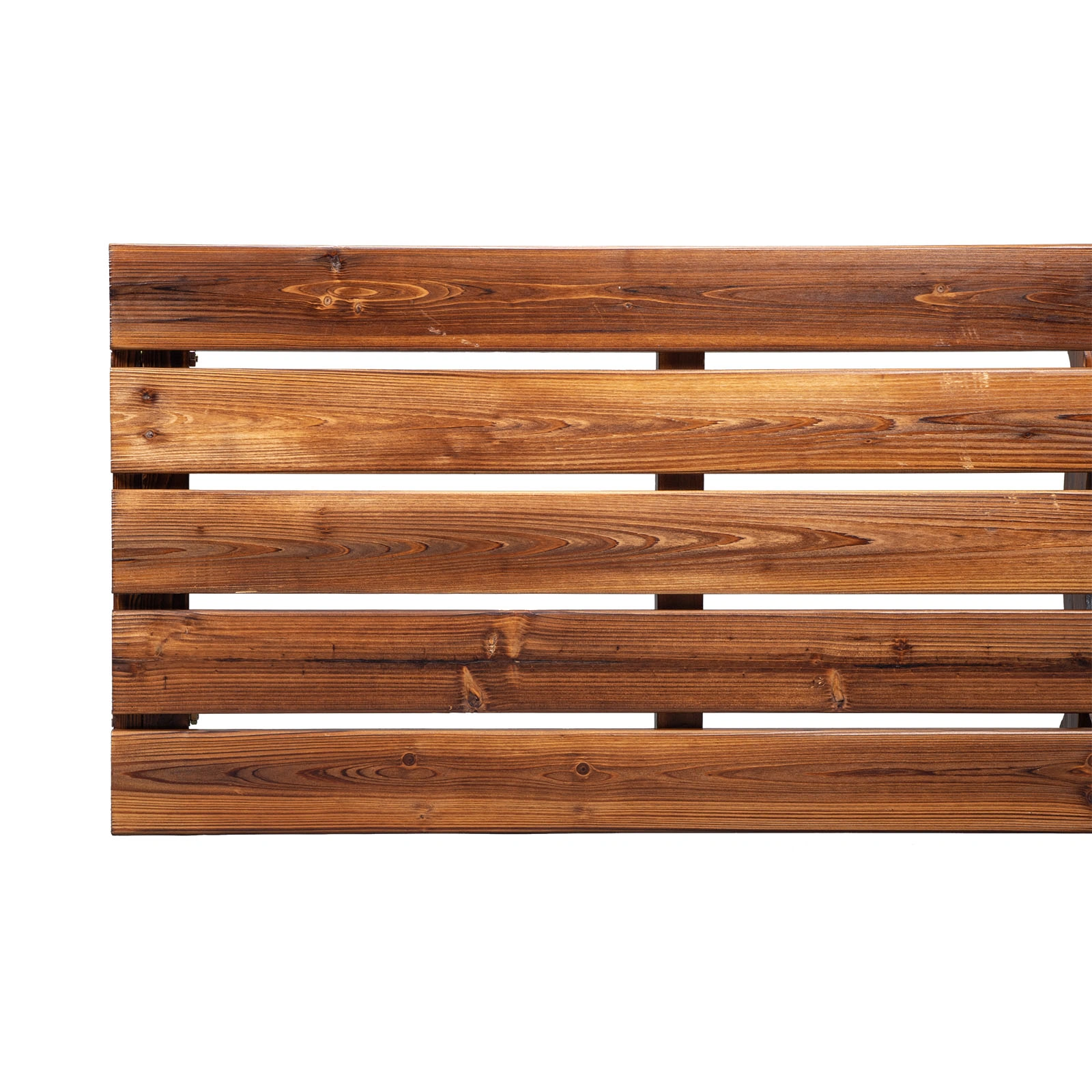 2-Person Rustic Garden Bench, Outdoor Wagon Wheel Porch Bench for Backyard Patio, Brown view 19