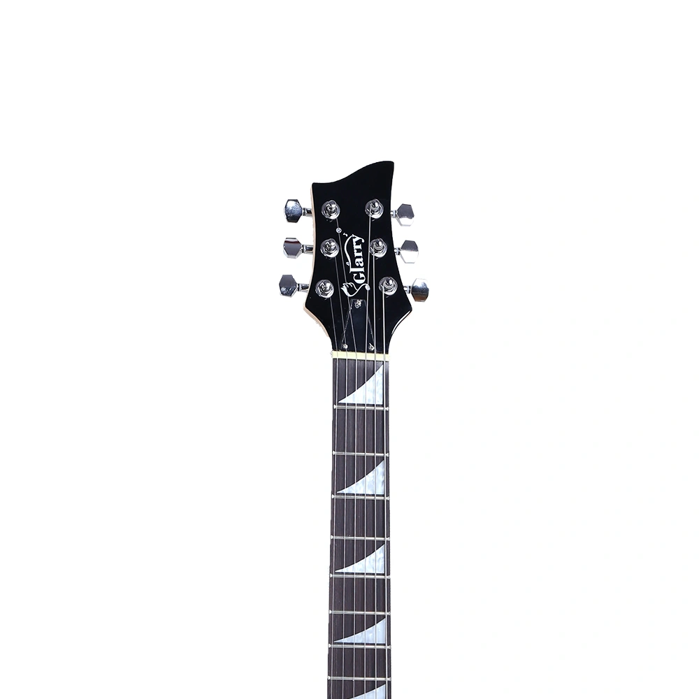 Left-Handed Electric Guitar Flame Black HSH Pickup Bundle with Strap Picks Cable Wrench view 2