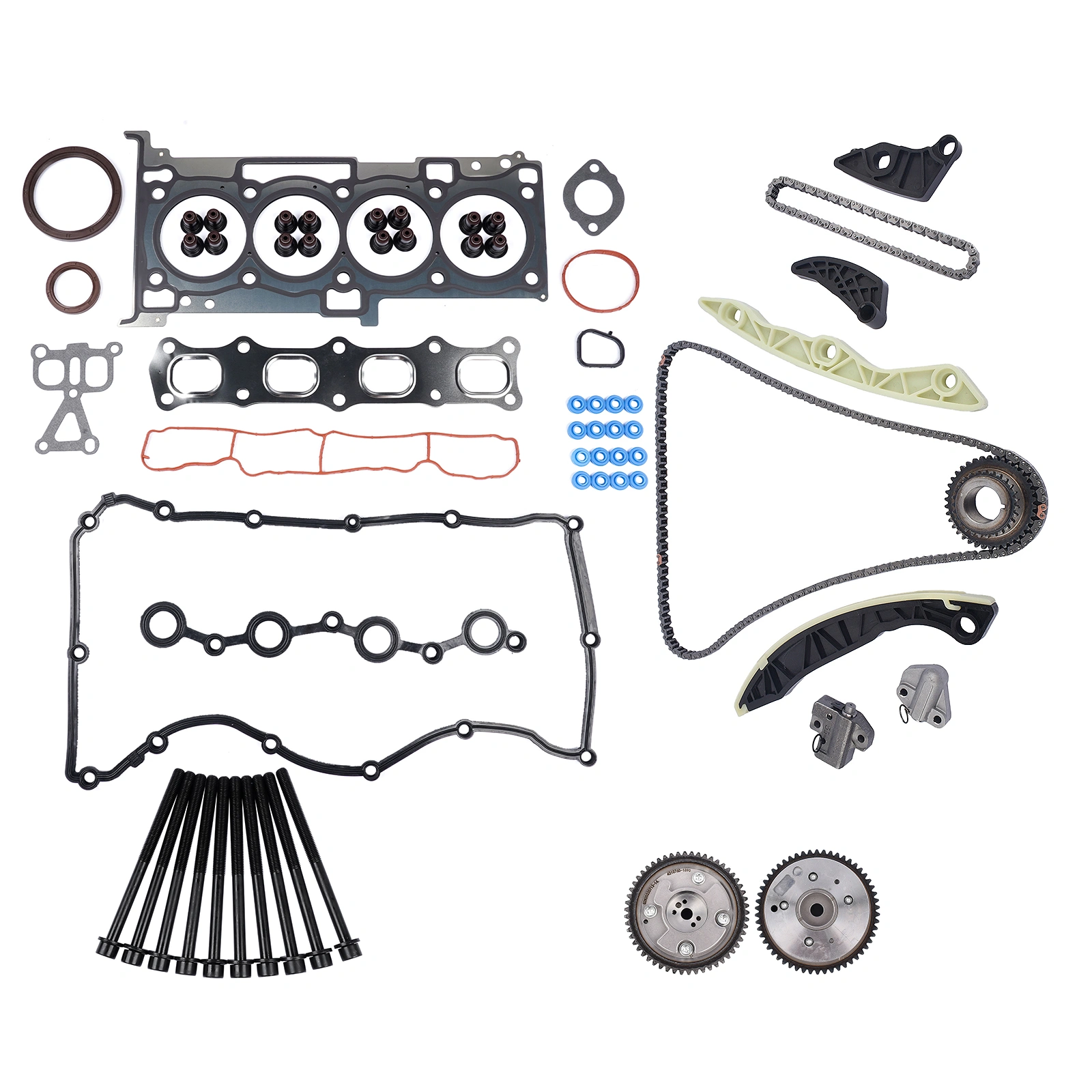 Timing Chain Kit & Head Gasket Set Compatible with Dodge Chrysler Jeep Compass 2.4L L4 DOHC Engine Replacement Parts