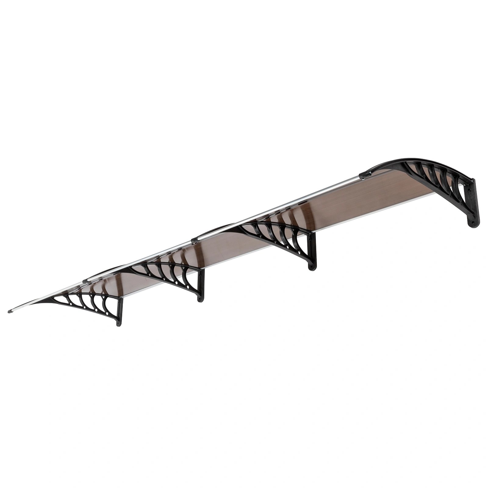 HT-300 x 100 Door & Window Rain Cover Eaves Protector, Brown Board with Black Holder, Household Weather Shield view 14