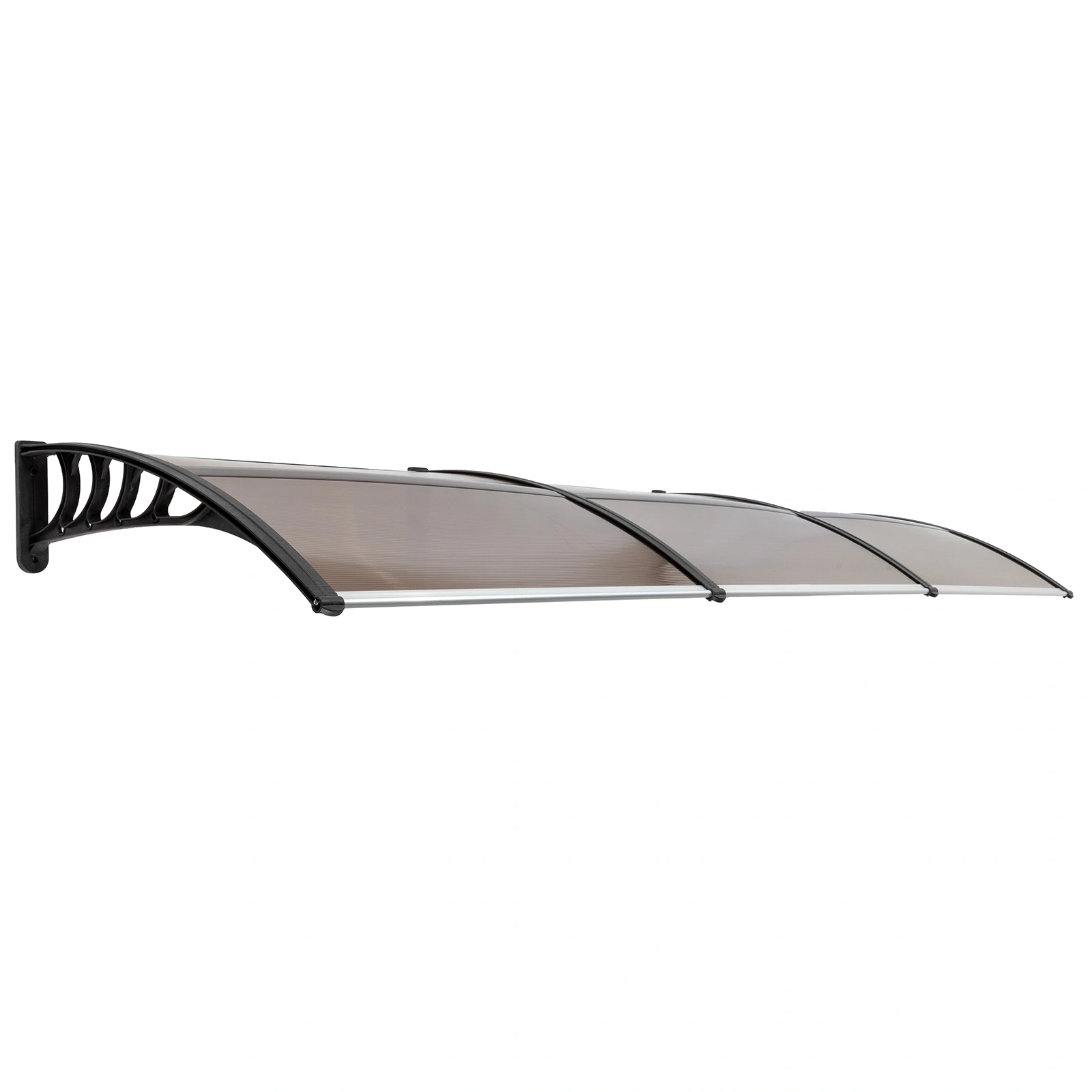 HT-300 x 100 Door & Window Rain Cover Eaves Protector, Brown Board with Black Holder, Household Weather Shield view 6