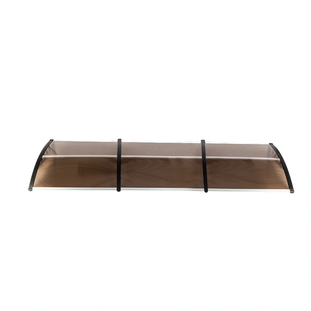 HT-300 x 100 Door & Window Rain Cover Eaves Protector, Brown Board with Black Holder, Household Weather Shield view 7