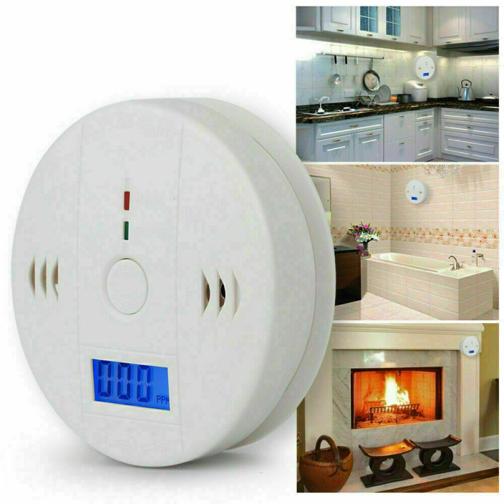 LCD Display CO Carbon Monoxide Gas Detector Alarm, Home Safety Indoor Air Quality Monitor view 5