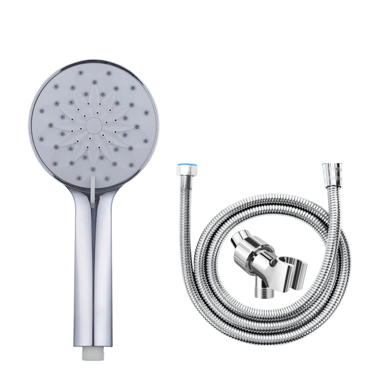 High Pressure Shower Head 6 Spray Settings Lotus Head w/ 1.5m Hose | 6 Modes