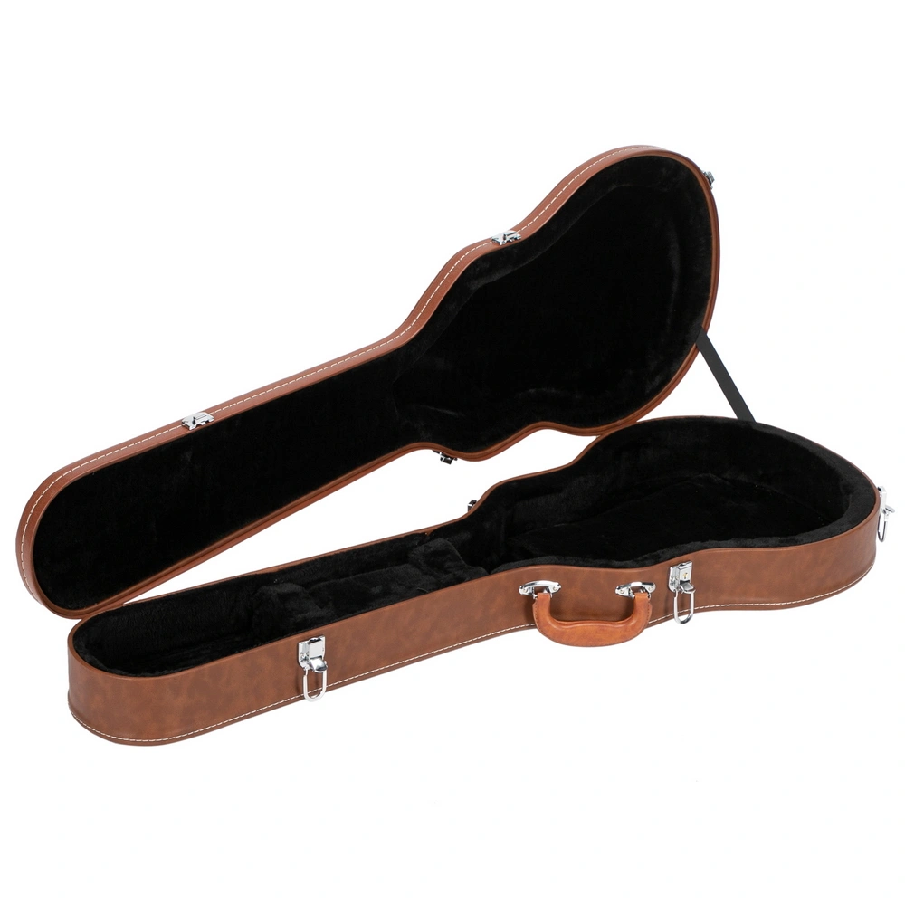 Hard Shell Electric Guitar Case GLP Style Bulge Surface Brown