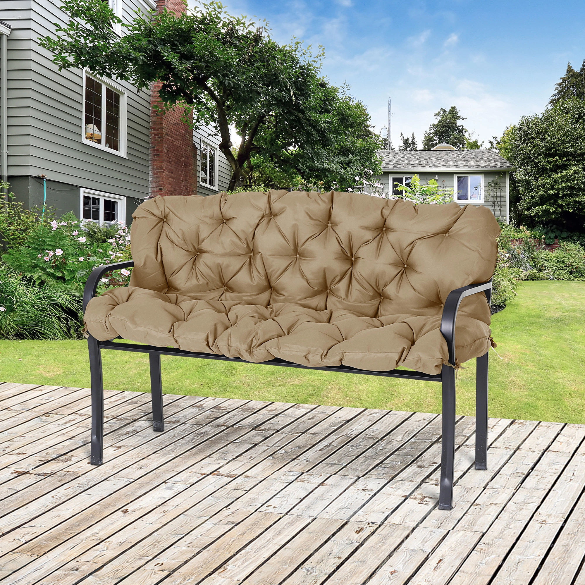 Outdoor Chair Cushion - Thick Patio Seat Pad, Weather Resistant, Includes Only One Cushion, Various Sizes Available